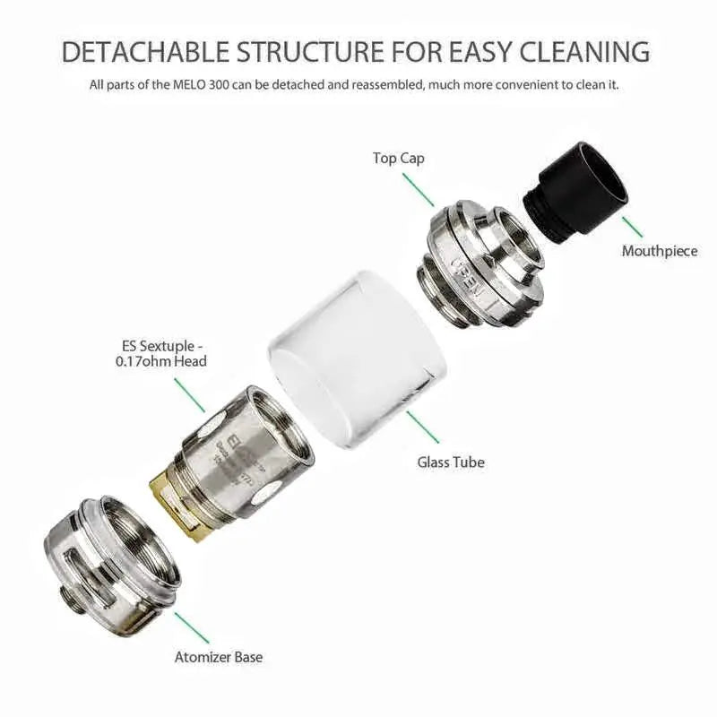 Pack 5 Resistances ES 0.17 ohms bobine sextuple/Melo 300 [Eleaf] PSY.VAP
