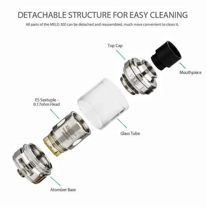 Pack 5 Resistances ES 0.17 ohms bobine sextuple/Melo 300 [Eleaf] PSY.VAP