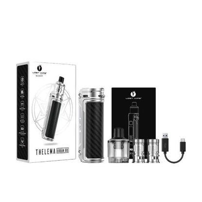 CADEAU / Cigarette electronique Vapotage Vape :  Kit Thelema Urban 80w max NOIR Classique + E-liquide 50ml (Lost Vape)