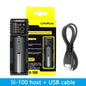Cigarette electronique Vapotage Vape PRO : Chargeur une RAM Smat multifonction USB LII-100 186500,18350,21700 (LITOKALA)