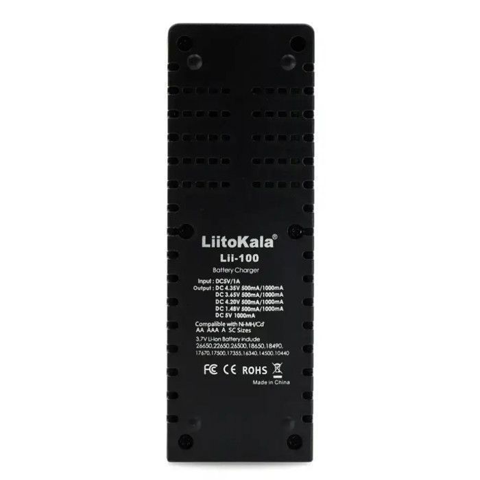 Cigarette electronique Vapotage Vape PRO : Chargeur une RAM Smat multifonction USB LII-100 186500,18350,21700 (LITOKALA)
