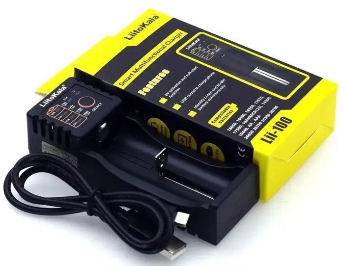 Cigarette electronique Vapotage Vape PRO : Chargeur une RAM Smat multifonction USB LII-100 186500,18350,21700 (LITOKALA)