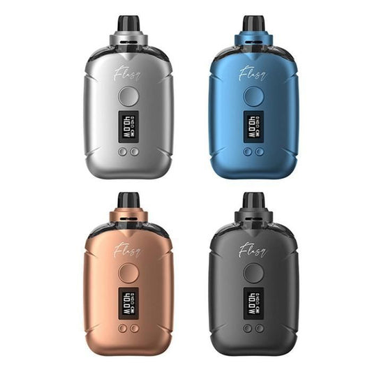 Cigarette electronique Vapotage Vape :  Kit FlasQ  40w max Batterie + Clearomiseur 5ml GRIS Résistance GTL de 0,4 ohm (20-3  (Eleaf)