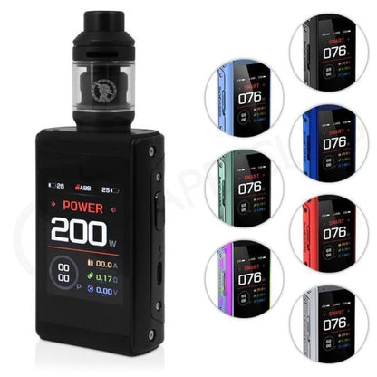 REVOLUTION TACTIL / Cigarette electronique : LOT / Kit T200 Aegis X Touch (NOIR) +Téte Zeus + Cadeau E-Liquide 50ml (GeekVape)