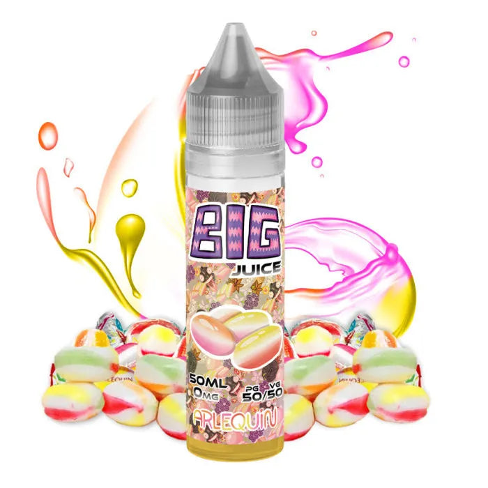 SPECIAL BLACK {PSY.VAP} Cigarette electronique : Flacon {X 2} 60 ml E-liquide 50 Ml Gout Bonbon Arome Arlequin 0/mg (BIG JUICE)