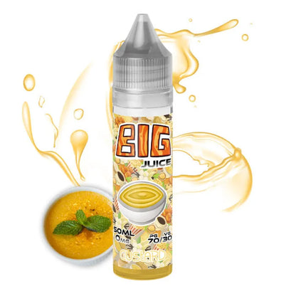LANCEMENT + CADEAU / Cigarette electronique : 2 Flacons  60 ml E-liquide 50 Ml {Gout Créme Brulée Etoile} Arome Custard  (BIG JUICE)