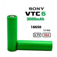 Cigarettes électroniques Vapotage Vape : Batterie VTC6 accus 18650 Charge 3000 mah 3.6 Vol (SONY)