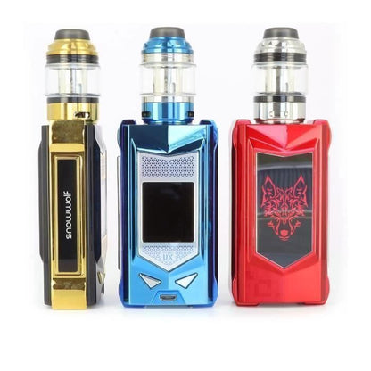 Cigarettes electroniques PRO : Kit MFENG-UX  200w max Batterie {Rouge-Métal} 18650 non incluse  (SNOWWOLF)