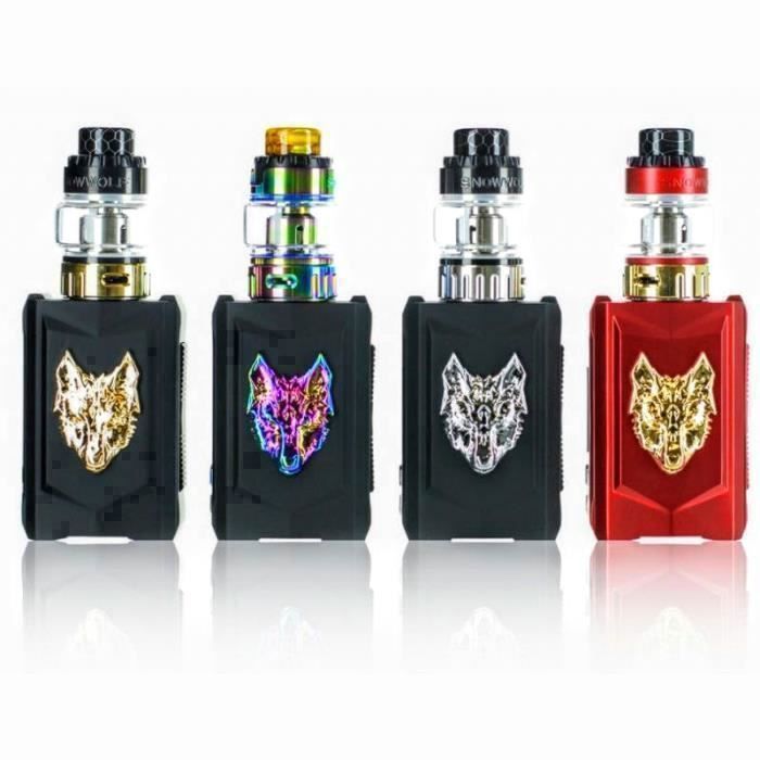(CADEAU) LOUP MASSIF/Cigarettes électroniques:Kit Mfeng mini 80 w max (Arc-en-Ciel) Batterie + Tank 6ml + E-liquide 50ml (Snowwolf)