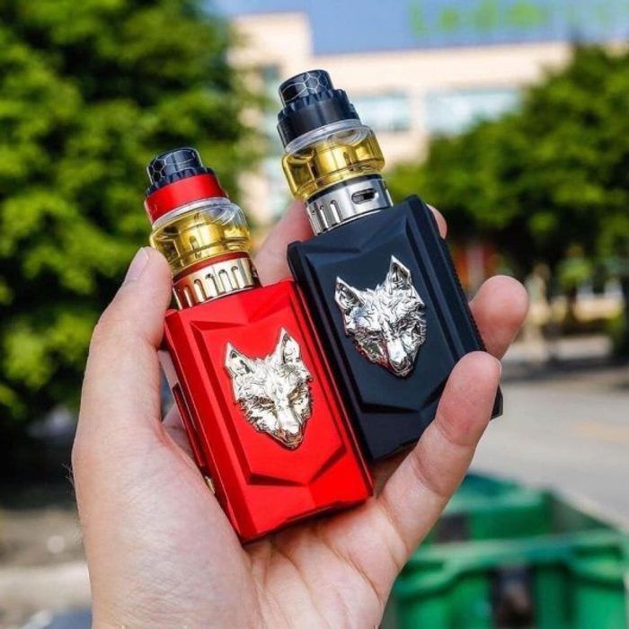 (CADEAU) LOUP MASSIF/Cigarettes électroniques:Kit Mfeng mini 80 w max (Arc-en-Ciel) Batterie + Tank 6ml + E-liquide 50ml (Snowwolf)