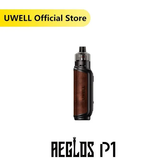 Brun rougeâtre - UWELL AEGLOS P1 Pod Mod 5W 80W Vape Kit 4 ML Cartouche Mesh Coil 18650 Batterie Cigarette électronique (UWELL)