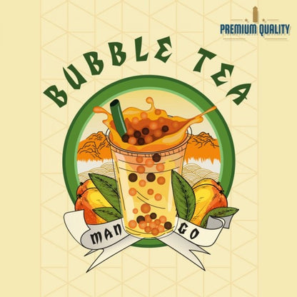 Flacon E-liquide 60 ml pour 50 ml de produit  (Bubble Tea)
