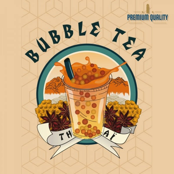 Flacon E-liquide 60 ml pour 50 ml de produit  (Bubble Tea)