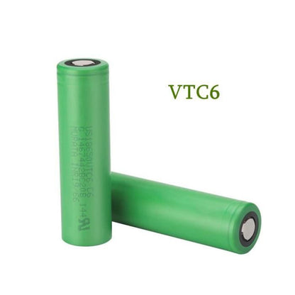 Cigarettes electroniques accus : 2 Batteries VTC6 - 18650 mah 3000 - 3.7 V (SONY)