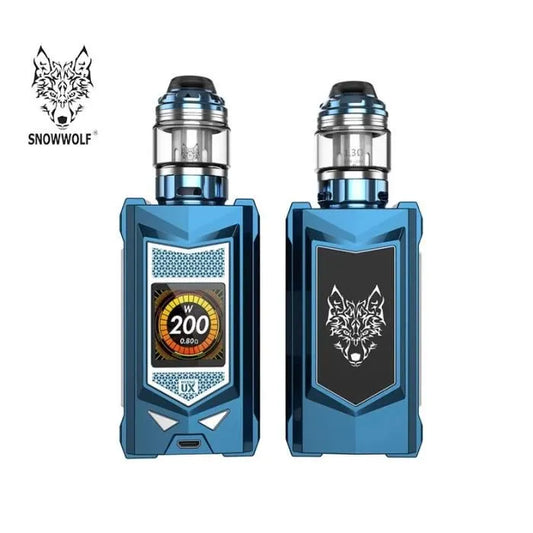 Cigarettes électroniques Vapotage Vape PRO*: Kit MFENG UX Couleur Chrome Rouge + Clearomiseur WF- M (SNOWWOLF) Sponsorisé (PSY.VAP*)