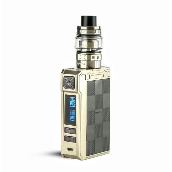 CADEAU / Cigarette électronique Vapotage Vape PRO : Kit alpha zip 180w max Checkerboard* + E-liquide 50ml (Tribal-Force) (Voopoo)