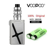 Voopoo Alpha Zip 180W kit avec réservoir de remplissage supérieur Clearomiseur Maat avec 2 PCS 18650 Batteries - Chevalier